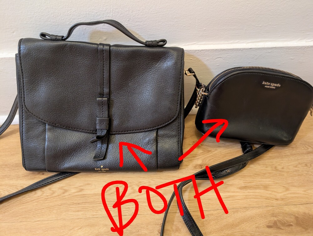 Two Kate Spade Black Bags